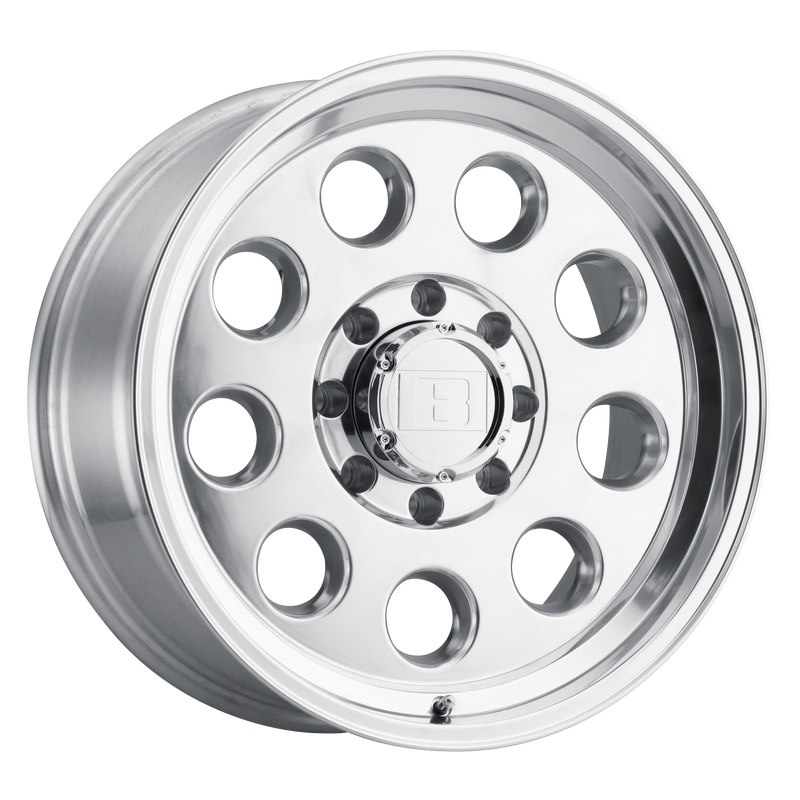 Level 8 - HAULER - Polished - 15" x 6", 0 Offset, 5x114.3 (Bolt pattern), 83.7mm HUB