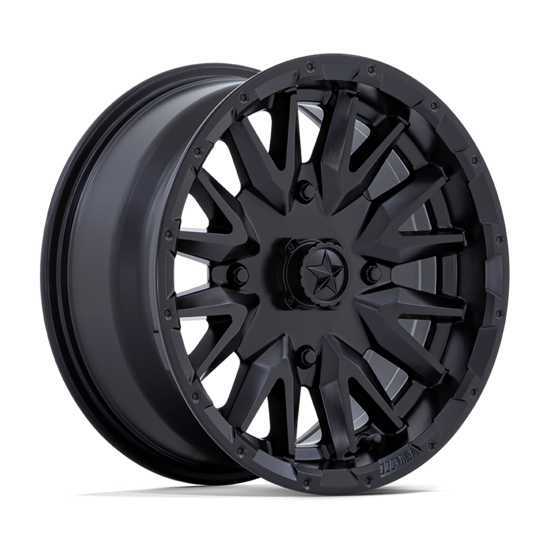 MSA Offroad Wheels - M49 CREED - Black - Matte Black - 16" x 7", 10 Offset, 4x156 (Bolt pattern), 115.1mm HUB