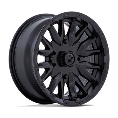 MSA Offroad Wheels - M49 CREED - Black - Matte Black - 14" x 7", -47 Offset, 4x110 (Bolt pattern), 86.0mm HUB