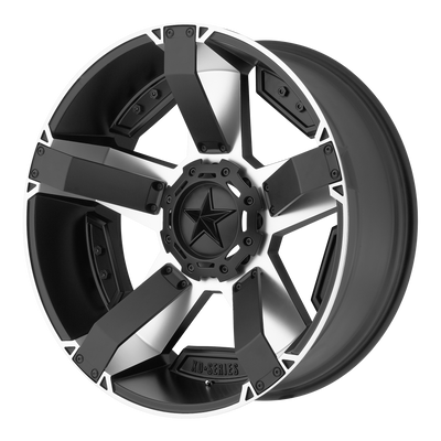 XD Series - XD811 ROCKSTAR II - Silver - Machined Face W/ S-Blk Windows - 18" x 9", 0 Offset, 6x135 (Bolt pattern), 106.25mm HUB
