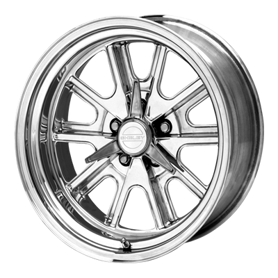 American Racing Vintage - VN427 SHELBY COBRA - Polished - Two-Piece Polished - 17" x 8", 3 Offset, 5x114.3 (Bolt pattern), 72.60mm HUB