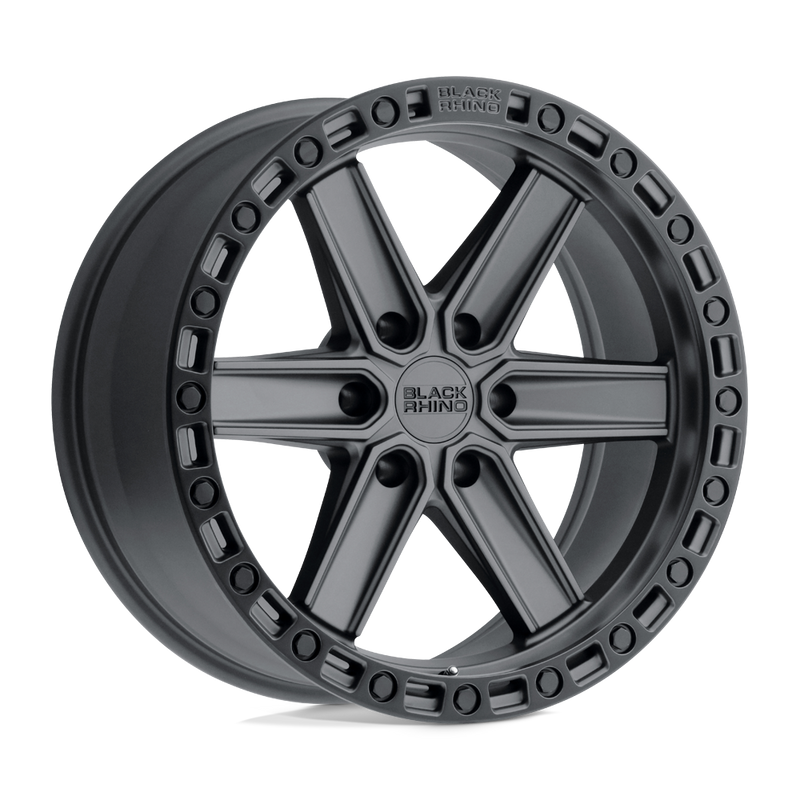 Black Rhino - HENDERSON - Black - Gun Black with Black Ring - 20" x 9.5", 0 Offset, 6x135 (Bolt pattern), 87.1mm HUB