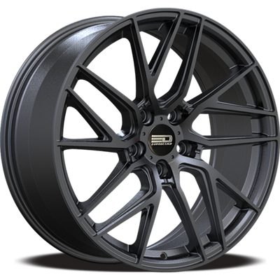 Euro Design - Tech - Black - Matte Black - 17" x 7.5", 40 Offset, 5x112 (Bolt pattern), 57.1mm HUB