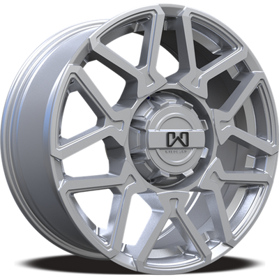 Wildland - Cyclone - Silver - 17" x 8", 35 Offset, 5x114.3 (Bolt pattern), 72.6mm HUB