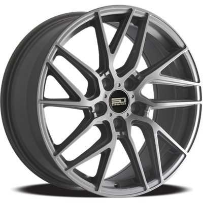 Euro Design - Tech - Gunmetal - Matte Gunmetal - 20" x 8.5", 30 Offset, 5x112 (Bolt pattern), 66.6mm HUB