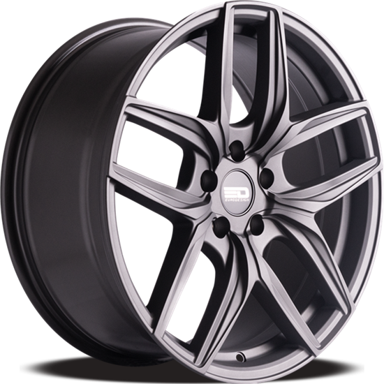 Euro Design - Forza - Gunmetal - Matte Gunmetal - 20" x 9", 35 Offset, 5x114.3 (Bolt pattern), 72.6mm HUB