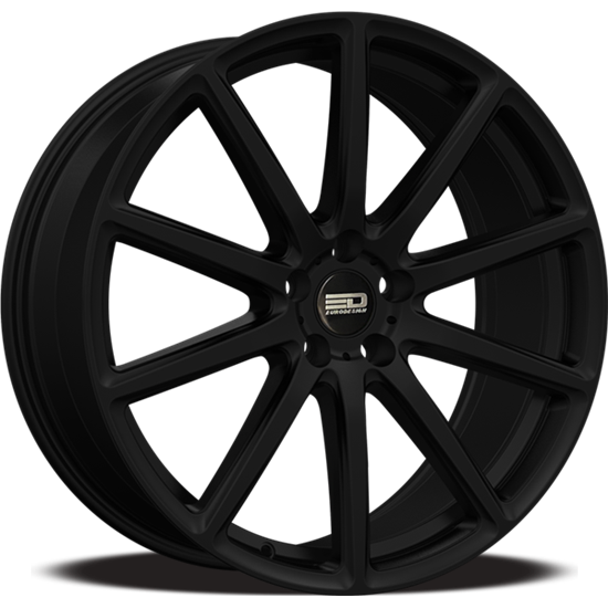 Euro Design - Legend - Black - Matte Black - 17" x 7.5", 42 Offset, 5x112 (Bolt pattern), 57.1mm HUB