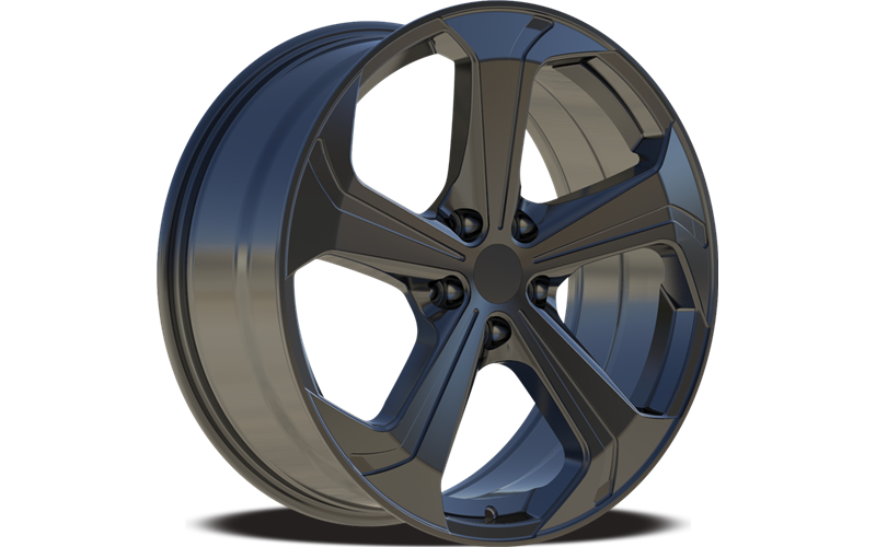 YKW Replicas - MF8 - Black - Gloss Black - 18" x 8", 40 Offset, 5x120 (Bolt pattern), 64.10mm HUB