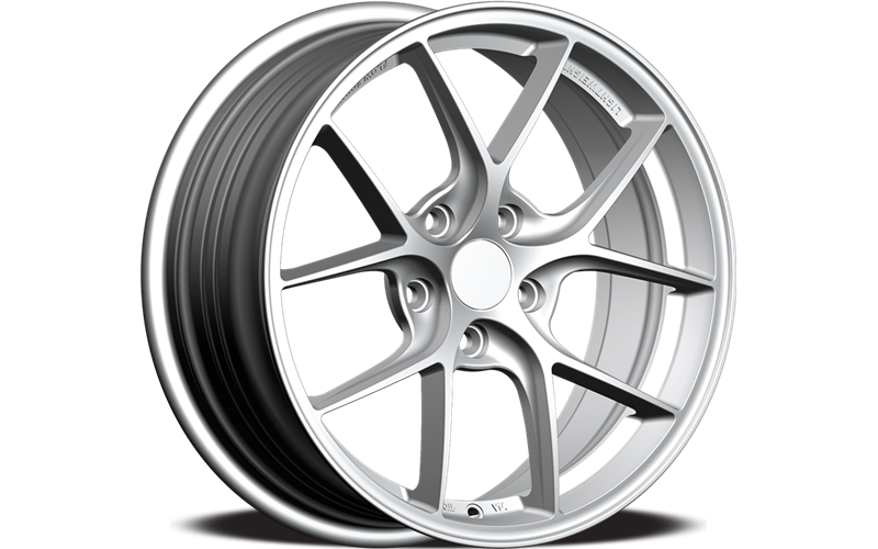 YKW Replicas - MF5 - Silver - 17" x 7.5", 35 Offset, 5x114.3 (Bolt pattern), 67.10mm HUB
