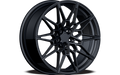 YKW Replicas - MF12 - Black - Gloss Black - 20" x 8.5", 38 Offset, 5x120 (Bolt pattern), 74.10mm HUB