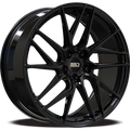Euro Design - Tech - Black - Gloss Black - 17" x 7.5", 35 Offset, 5x114.3 (Bolt pattern), 67.10mm HUB