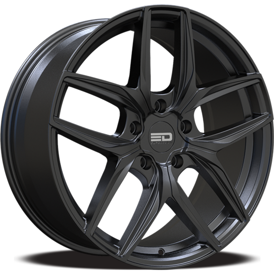 Euro Design - Forza - Black - Matte Black - 20" x 9", 38 Offset, 5x108 (Bolt pattern), 63.4mm HUB