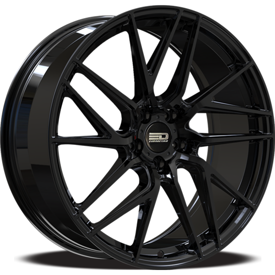 Euro Design - Tech - Black - Gloss Black - 19" x 8.5", 35 Offset, 5x112 (Bolt pattern), 66.6mm HUB