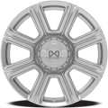 Wildland - Hurricane - Silver - 18" x 8.5", 18 Offset, 6x139.7/120 (Bolt pattern), 78.00mm HUB