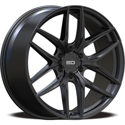 Euro Design - Forza 6 - Black - Matte Black - 20" x 9", 15 Offset, 6x139.7 (Bolt pattern), 78.1mm HUB