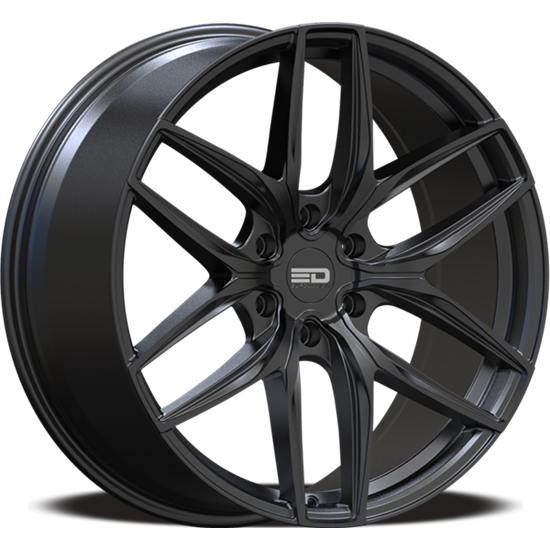 Euro Design - Forza 6 - Black - Matte Black - 20" x 9", 15 Offset, 6x139.7 (Bolt pattern), 78.1mm HUB