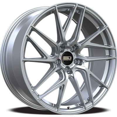 Euro Design - Tech - Silver - 18" x 8", 35 Offset, 5x112 (Bolt pattern), 66.6mm HUB