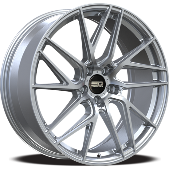 Euro Design - Tech - Silver - 18" x 8", 35 Offset, 5x112 (Bolt pattern), 66.6mm HUB