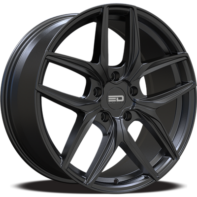 Euro Design - Forza - Black - Matte Black - 20" x 9", 35 Offset, 5x120 (Bolt pattern), 72.6mm HUB