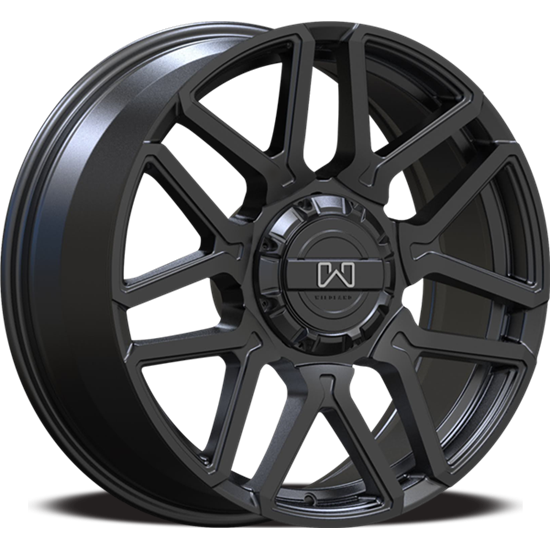 Wildland - Cyclone - Black - Matte Black - 20" x 8.5", 15 Offset, 6x135/139.70 (Bolt pattern), 106.1mm HUB