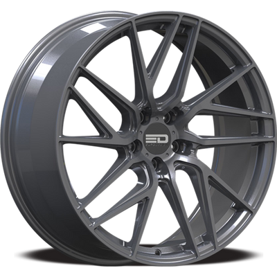 Euro Design - Tech - Gunmetal - Gloss Gunmetal - 17" x 7.5", 35 Offset, 5x114.3 (Bolt pattern), 67.1mm HUB