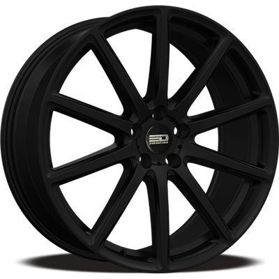 Euro Design - Legend - Black - Matte Black - 18" x 8", 21 Offset, 5x112 (Bolt pattern), 66.6mm HUB