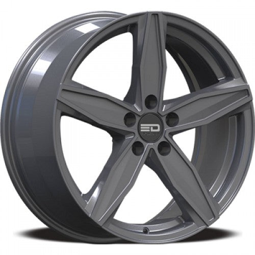 Euro Design - Berlin - Gunmetal - Gloss Gunmetal - 16" x 7", 42 Offset, 5x114.3 (Bolt pattern), 67.1mm HUB