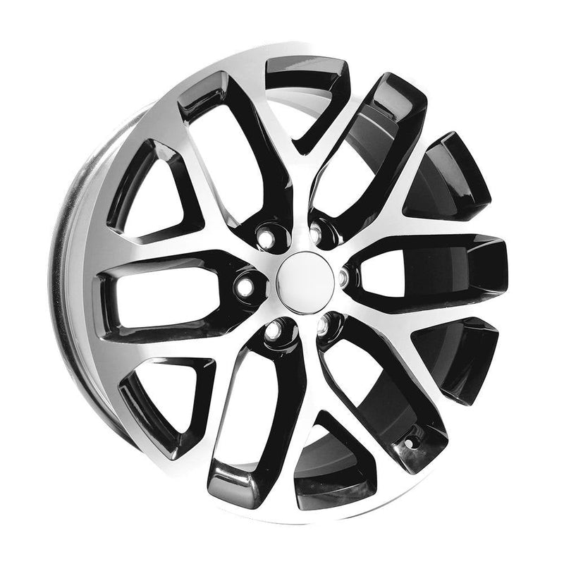 OE Creations - PR177 - Silver - Silver Machined - 24" x 10", 24 Offset, 6x139.7 (Bolt pattern), 78.1mm HUB