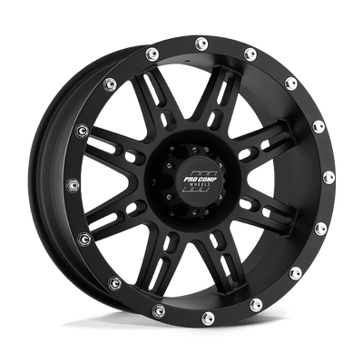 Pro Comp - PA31 STRYKER - Black - Flat Black - 17" x 9", -6 Offset, 5x139.7 (Bolt pattern), 108mm HUB
