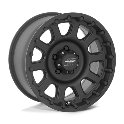 Pro Comp - PA32 BANDIDO - Black - Flat Black - 18" x 9", 0 Offset, 8x170 (Bolt pattern), 125.1mm HUB