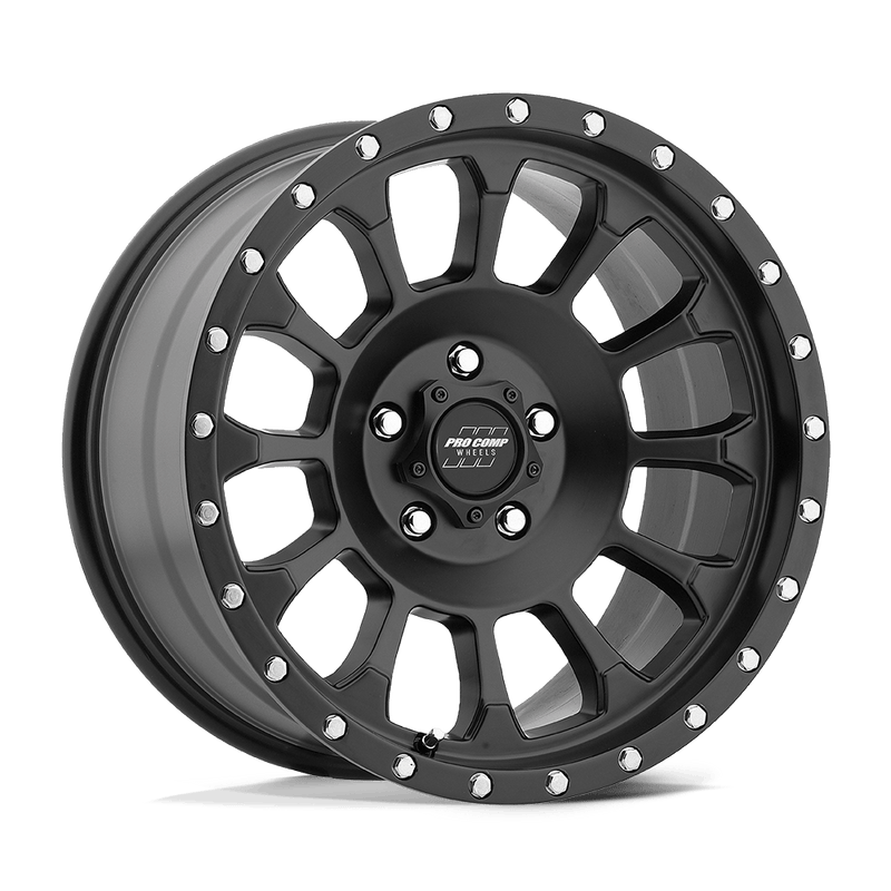 Pro Comp - PA34 ROCKWELL - Black - Satin Black - 20" x 9", 0 Offset, 6x135 (Bolt pattern), 87.1mm HUB