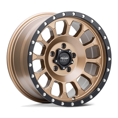 Pro Comp - PA34 ROCKWELL - Bronze - Matte Bronze with Black Lip - 17" x 8.5", 0 Offset, 6x135 (Bolt pattern), 87.1mm HUB