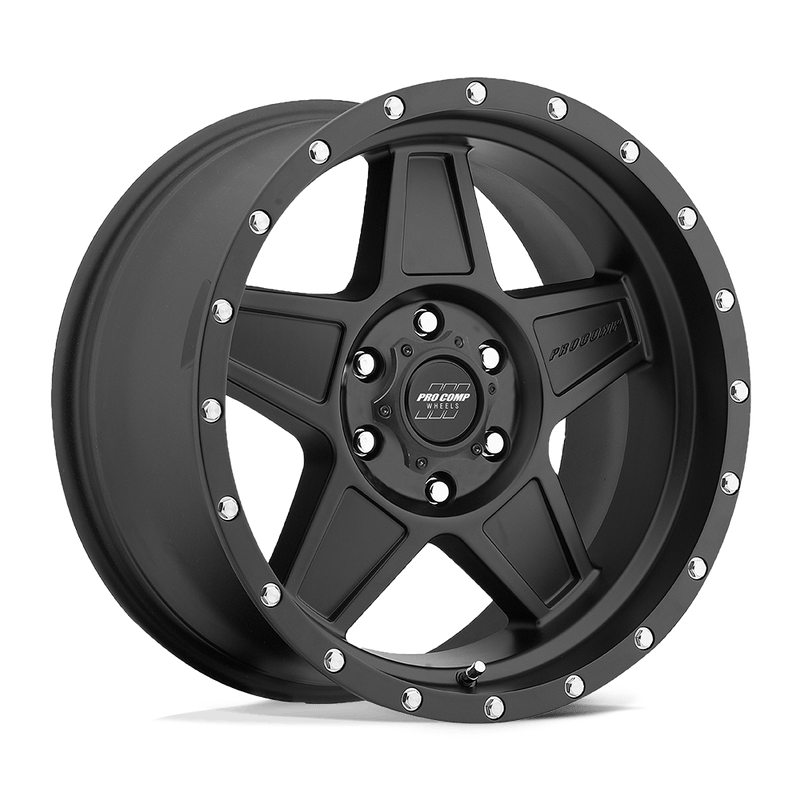 Pro Comp - PA35 PREDATOR - Black - Satin Black - 18" x 9", 0 Offset, 5x127 (Bolt pattern), 71.50mm HUB