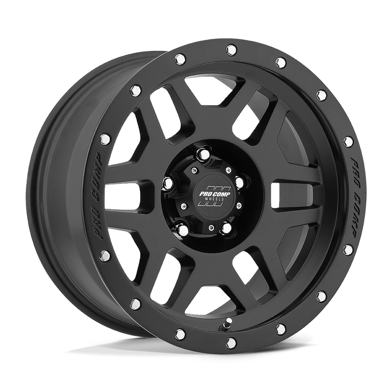 Pro Comp - PA41 PHASER - Black - Satin Black - 18" x 9", 12 Offset, 6x139.7 (Bolt pattern), 108mm HUB