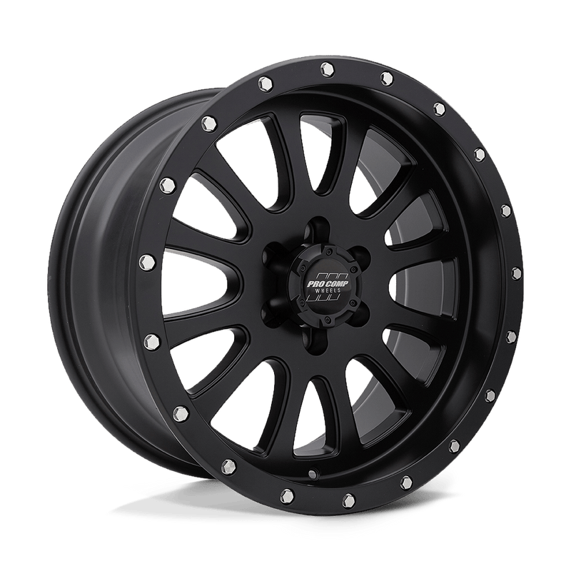 Pro Comp - PA44 SYNDROME - Black - Satin Black - 17" x 9", -6 Offset, 6x139.7 (Bolt pattern), 106.10mm HUB