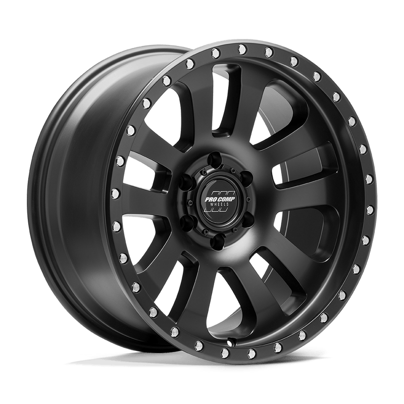 Pro Comp - PA46 PRODIGY - Black - Matte Black - 17" x 9", -6 Offset, 5x127 (Bolt pattern), 71.50mm HUB