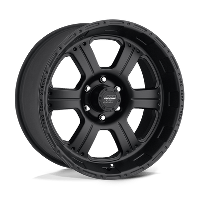 Pro Comp - PA89 KORE - Black - Flat Black - 17" x 9", -6 Offset, 6x139.7 (Bolt pattern), 106.1mm HUB