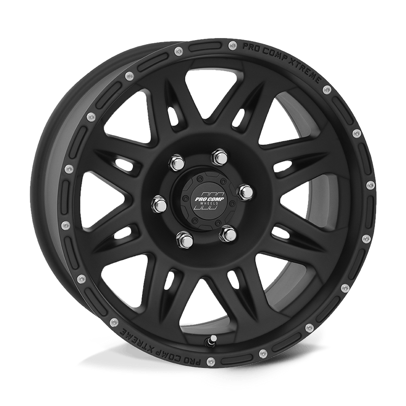 Pro Comp - PA5 TORQ - Black - Flat Black - 17" x 9", -6 Offset, 5x114.3 (Bolt pattern), 78.10mm HUB