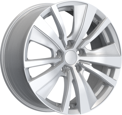 YKW Replicas - MF1 - Silver - 17" x 7.5", 35 Offset, 5x114.3 (Bolt pattern), 66.10mm HUB