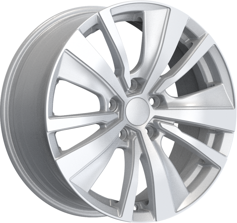 YKW Replicas - MF1 - Silver - 17" x 7.5", 35 Offset, 5x114.3 (Bolt pattern), 66.10mm HUB