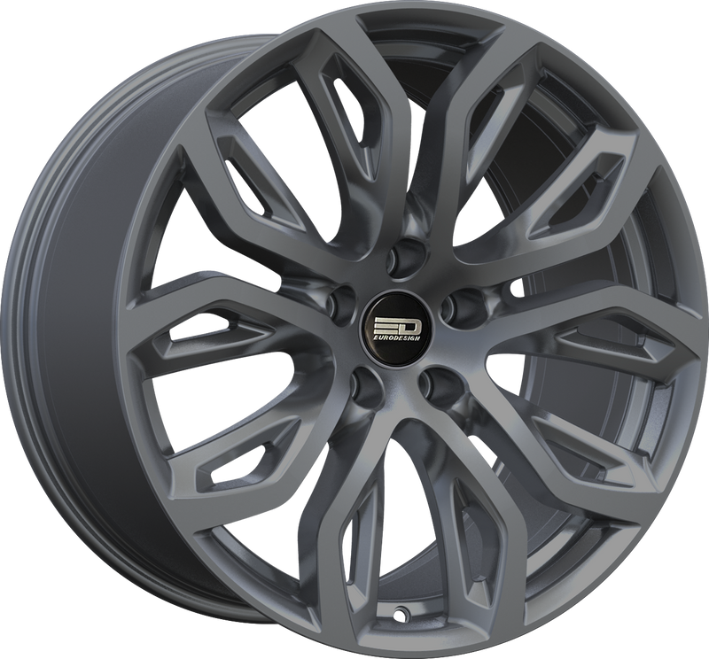 Euro Design - Tillman - Gunmetal - Matte Gunmetal - 20" x 10", 40 Offset, 5x120 (Bolt pattern), 74.10mm HUB