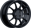 YKW Replicas - MF27 - Black - Gloss Black - 15" x 6.5", 35 Offset, 4x100 (Bolt pattern), 67.10mm HUB