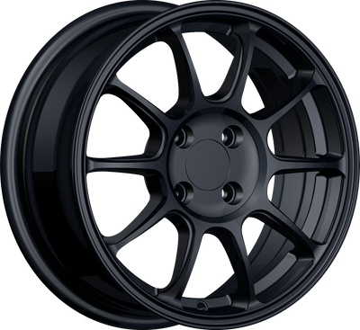 YKW Replicas - MF27 - Black - Gloss Black - 15" x 6.5", 35 Offset, 4x100 (Bolt pattern), 67.10mm HUB
