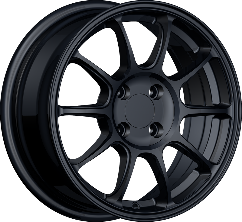 YKW Replicas - MF27 - Black - Gloss Black - 15" x 6.5", 35 Offset, 5x114.3 (Bolt pattern), 67.10mm HUB