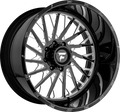 Fittipaldi Offroad - FA08 - Black - Gloss Black Milled - 22" x 12", -44 Offset, 6x135/139.7 (Bolt pattern), 106.20mm HUB