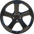 YKW Replicas - MF8 - Black - Gloss Black - 18" x 8", 40 Offset, 5x120 (Bolt pattern), 64.10mm HUB