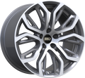 Euro Design - Tillman - Gunmetal - Gunmetal Polished - 20" x 11", 37 Offset, 5x120 (Bolt pattern), 74.10mm HUB