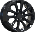YKW Replicas - MF21 - Black - Gloss Black - 16" x 7", 40 Offset, 5x114.3 (Bolt pattern), 64.10mm HUB