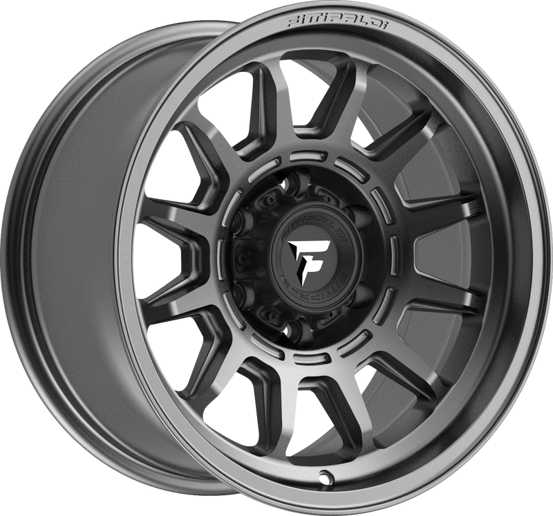 Fittipaldi Offroad - FT102 - Grey - Satin Anthracite - 17" x 8.5", 0 Offset, 5x127 (Bolt pattern), 71.50mm HUB