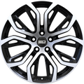 Euro Design - Tillman - Black - Gloss Black Polished - 20" x 10", 40 Offset, 5x120 (Bolt pattern), 74.10mm HUB